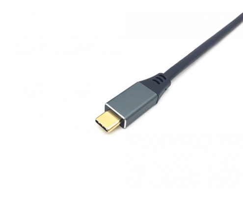 Equip 133416 adaptador de cable de vÍ­deo 2 m USB Tipo C HDMI tipo A (Estándar) Gris, Negro