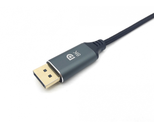 Equip 133421 adaptador de cable de vÍ­deo 1 m USB Tipo C DisplayPort Gris