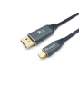 Equip 133423 adaptador de cable de vÍ­deo 3 m USB Tipo C DisplayPort Gris