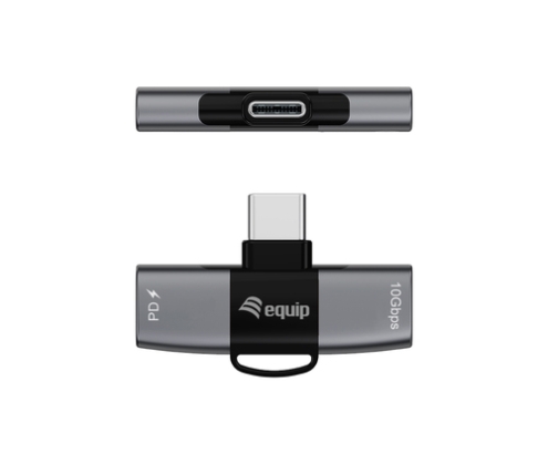 Equip 133479 cambiador de género para cable USB-C 2 x USB-C Gris