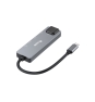 Equip 133496 Adaptador multifunción 5 en 1, 2,5 GbE, USB-A x 2, USB-C x 1, USB-C , 100 W USB PD