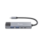 Equip 133496 Adaptador multifunción 5 en 1, 2,5 GbE, USB-A x 2, USB-C x 1, USB-C , 100 W USB PD