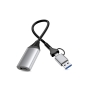 Equip 133498 Adaptador gráfico USB 1920 x 1080 Pixeles Gris