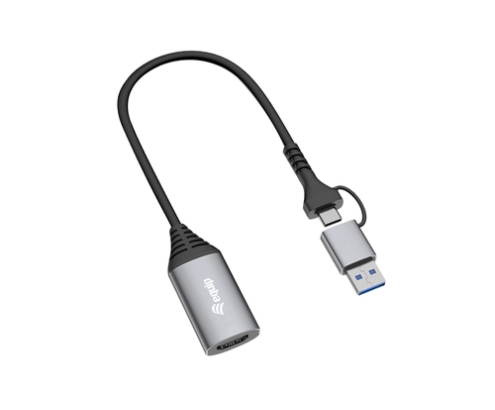 Equip 133498 Adaptador gráfico USB 1920 x 1080 Pixeles Gris