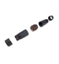 Equip 221162 cambiador de género para cable RJ-45 Negro, Naranja