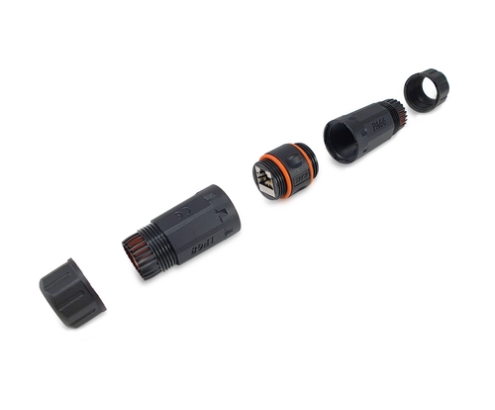 Equip 221162 cambiador de género para cable RJ-45 Negro, Naranja