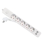 Equip 245555 base múltiple 2,5 m 5 salidas AC Interior Blanco