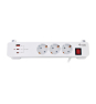 Equip 245556 base múltiple 2 m 3 salidas AC Interior Blanco