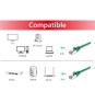 Equip 606406 cable de red Verde 5 m Cat6a S/FTP (S-STP)