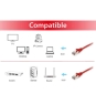 Equip 606510 cable de red Rojo 10 m Cat6a S/FTP (S-STP)