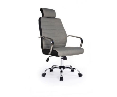 Equip 651005 silla de oficina asiento respaldo acolchado gris 