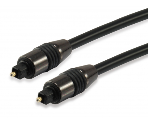 EQUIP cable de audio TOSLINK Macho/Macho, 1,8 m Negro