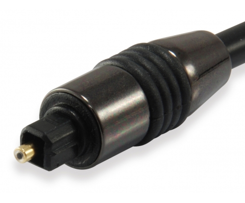 EQUIP cable de audio TOSLINK Macho/Macho, 1,8 m Negro