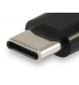 EQUIP cambiador de género para cable USB C Micro USB B Negro