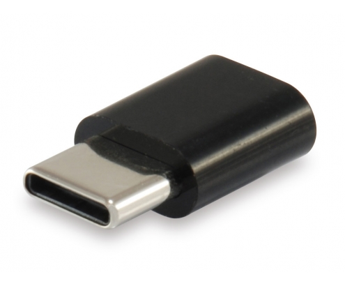 EQUIP cambiador de género para cable USB C Micro USB B Negro