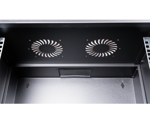 Equip EWM-09-5440-B armario rack 9U Bastidor de pared Negro