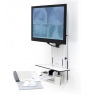 Ergotron 61-080-062 soporte para monitor Blanco Pared