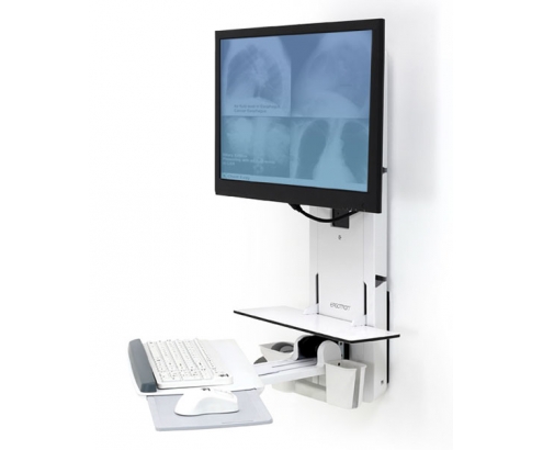 Ergotron 61-080-062 soporte para monitor Blanco Pared