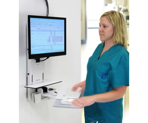 Ergotron 61-080-062 soporte para monitor Blanco Pared