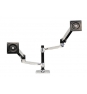 Ergotron LX Series Dual Stacking Arm 24P Plata