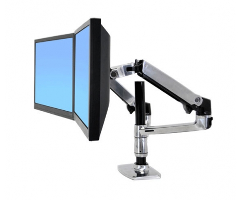 Ergotron LX Series Dual Stacking Arm 24P Plata