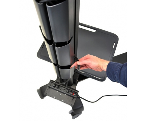 Ergotron Neo-Flex Mobile MediaCenter UHD Negro Panel plano Carro multimedia