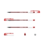 ErichKrause 17629 bolígrafo de gel Bolígrafo de gel con tapa Superfino Rojo 12 pieza(s)