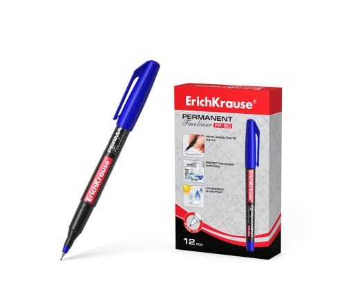 ErichKrause FP-50 rotulador de punta fina Fino Azul 12 pieza(s)