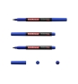 ErichKrause P-100 marcador permanente Punta redonda Azul 12 pieza(s)