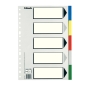 Esselte 11609 lengüeta de índice Separador en blanco con pestaña Cartón, Polipropileno (PP) Multicolor