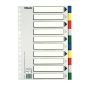 Esselte 11610 lengüeta de índice Separador en blanco con pestaña Cartón, Polipropileno (PP) Multicolor