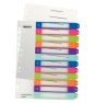 Esselte 1244-00-00 Separador numérico con pestaña Polipropileno (PP) Multicolor