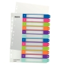 Esselte 1244-00-00 Separador numérico con pestaña Polipropileno (PP) Multicolor