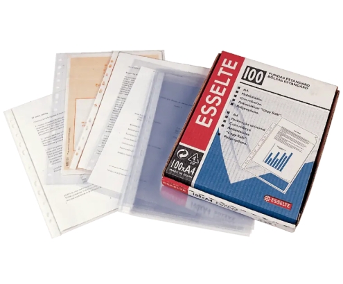 Esselte 46101 protector de hojas Folio Cloruro de polivinilo (PVC) 100 pieza(s)