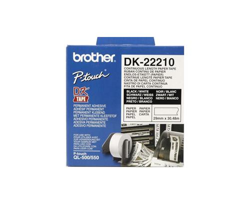 ETIQUETA IMPRESORA BROTHER CONTINUOUS PAPER TAPE 1 UNIDAD BLANCA DK22210