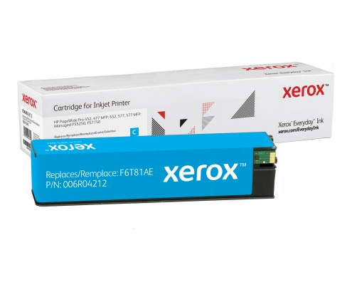 Everyday Cartucho PageWide de Alto rendimiento Cian , HP F6T81AE equivalente de Xerox, 7000 páginas 006R04212