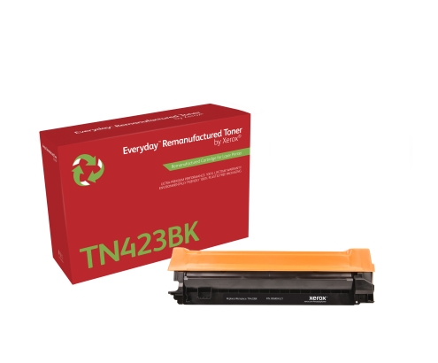 Everyday Tóner ™ Negro remanufacturado de Xerox es compatible con Brother TN423BK, High capacity