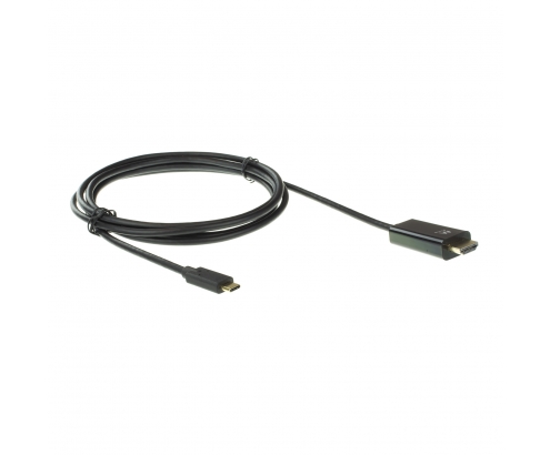 Ewent adaptador cable de video usb tipo-c macho a hdmi estandar macho 2m negro