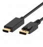 Ewent adaptador de cable de vÍ­deo DisplayPort/HDMI tipo A (Estándar) 3 m Negro