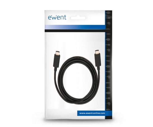 Ewent EC1045 Cable usb 3.2 gen 2 (3.1 Gen 2) usb tipo-c macho a macho 1m negro 