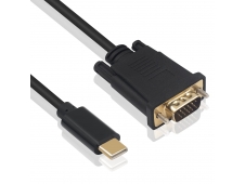 Ewent EC1052 adaptador de cable de vÍ­deo 1,8 m USB Tipo C VGA (D-Su...