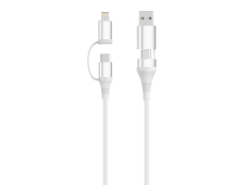 Ewent EC1076 cable USB USB 2.0 2 m USB A/USB C USB C/Lightning 0,48 Gb...