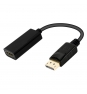 Ewent EC1456 adaptador de cable de vÍ­deo 0,15 m DisplayPort HDMI tipo A (Estándar) Negro