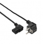 Ewent EC1910 cable de transmisión Negro 1,8 m C13 acoplador Enchufe tipo F