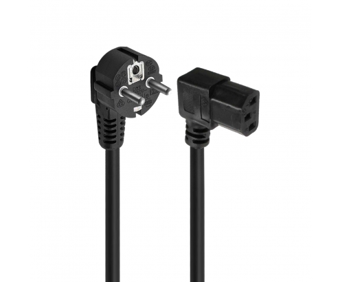 Ewent EC1910 cable de transmisión Negro 1,8 m C13 acoplador Enchufe tipo F