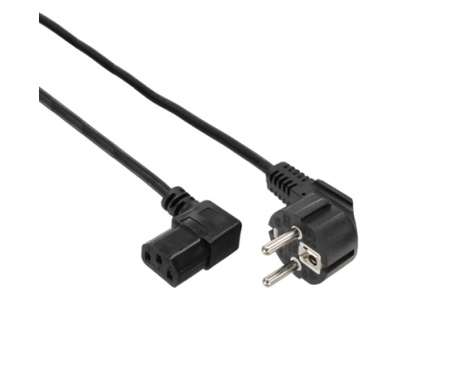 Ewent EC1910 cable de transmisión Negro 1,8 m C13 acoplador Enchufe tipo F