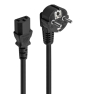 Ewent EC1920 cable de transmisión Negro 1,5 m Enchufe tipo F C13 acoplador