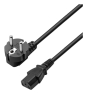Ewent EC1920 cable de transmisión Negro 1,5 m Enchufe tipo F C13 acoplador