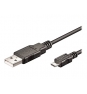 Ewent EW-UAB-010-MC Cable micro usb tipo-a macho a usb tipo-a macho 1m negro 
