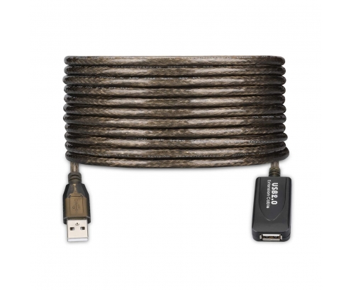 Ewent EW1022 cable USB 15 m USB 2.0 USB A Negro